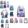 Cute Stitch Backpack For Kids With Zippered Compartments And Pockets