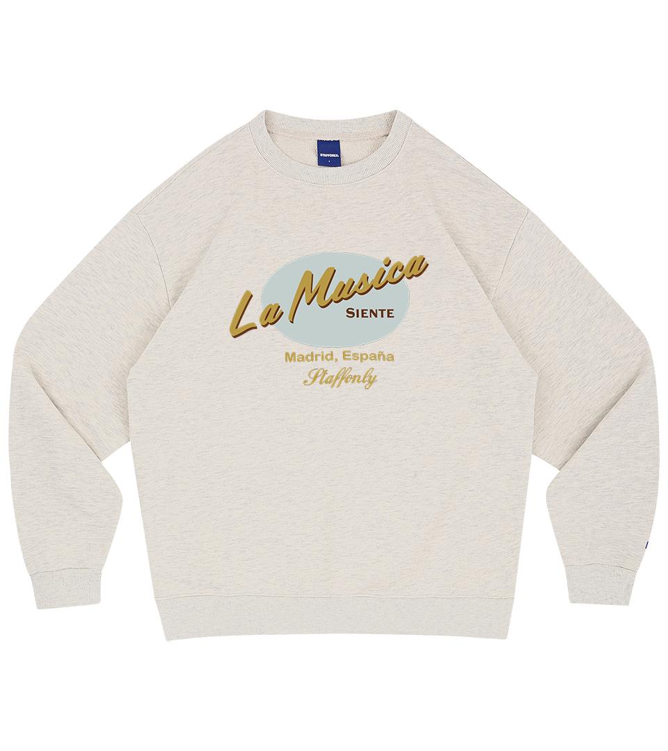 Только Step La Musica Толстовки 01 (Меланж Айвори) Melange Ivory/0 (Small)