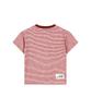 ADSB ANDERSSON BELL (Essential) Heart Message Stripe T-Shirt Atb1465W(Pink/Wine)