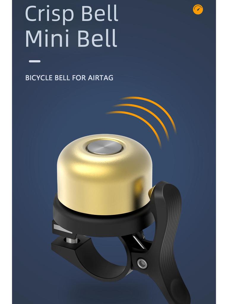 AirTag-Enabled Anti-Theft Bicycle Bell with Hidden Tracking & Positioning Device