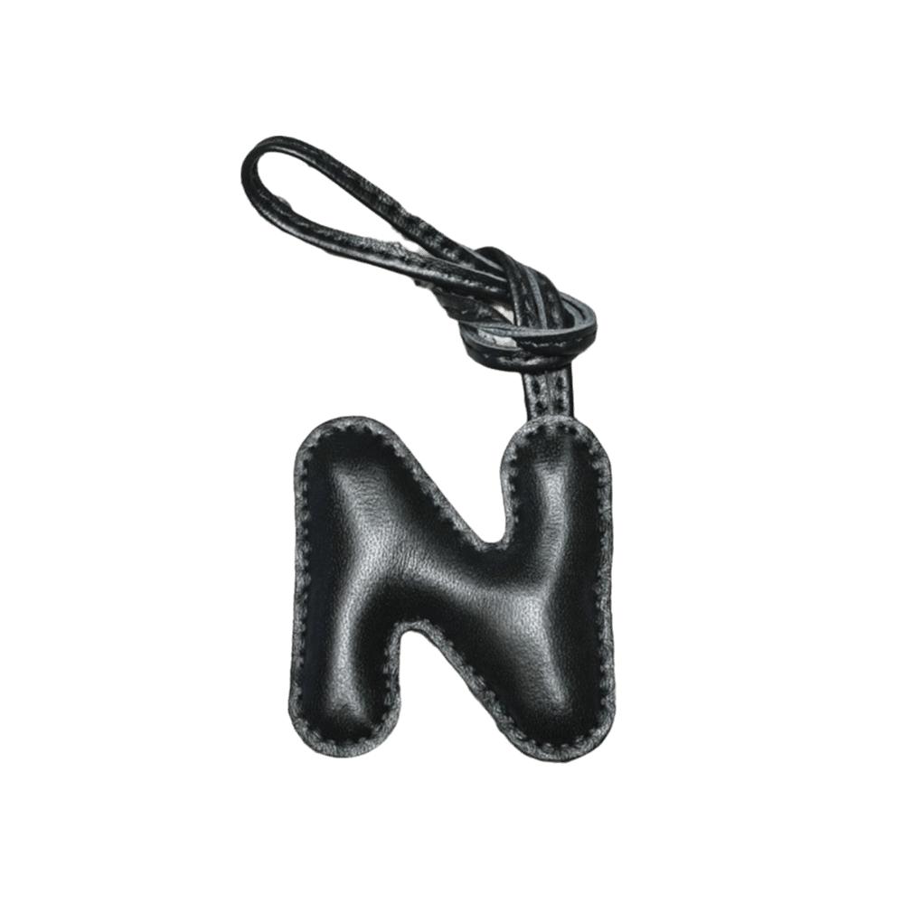 26 Initials Leather Alphabet Key Chain Genuine Sheepskin Car Pendant  Ladies