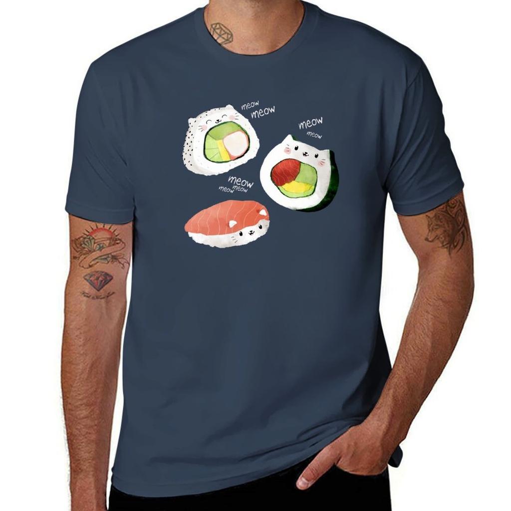 Cute Sushi Rolls Tshirt High Elasticity Sports Tshirt
