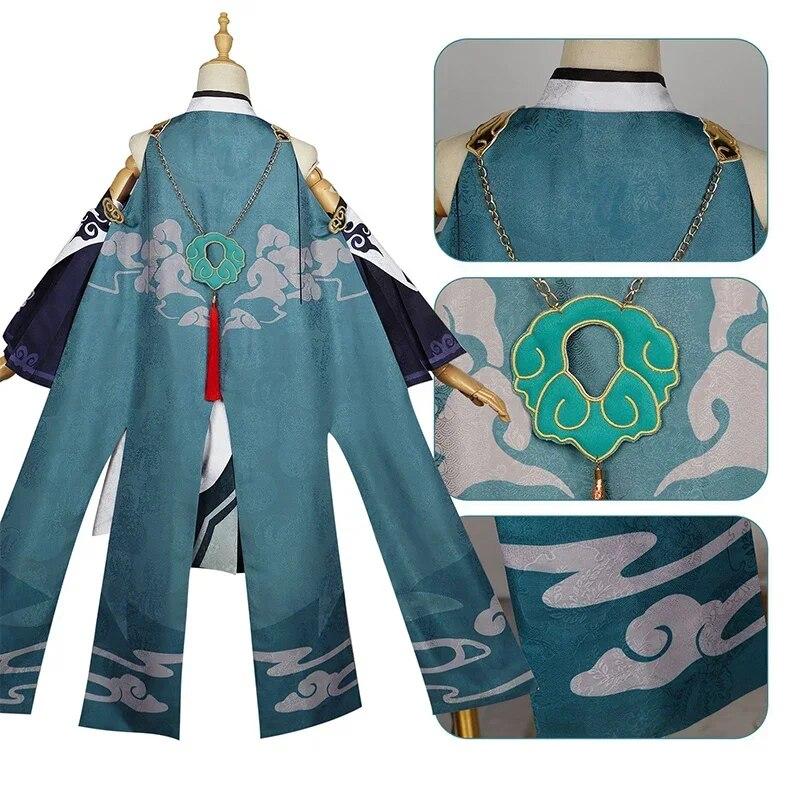 Game Impact 3 Cosplay Fu Hua Cosplay Costume Wig Dress Uniform Full Set FuHua Halloween Party Costume for Women Girls