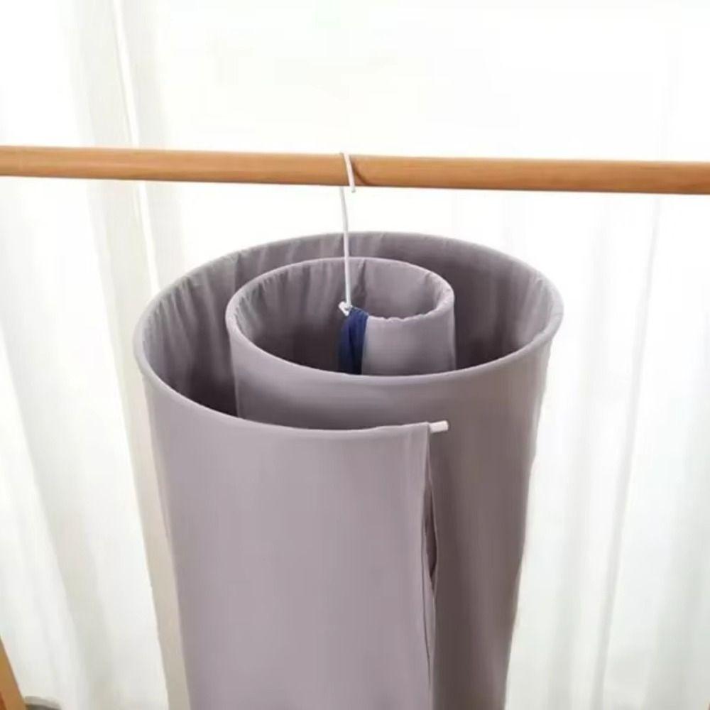 Rotating Spirals Drying Rack Stainless Steel Spirals Clothes Pole Quilt Sheet Hanger Balcony