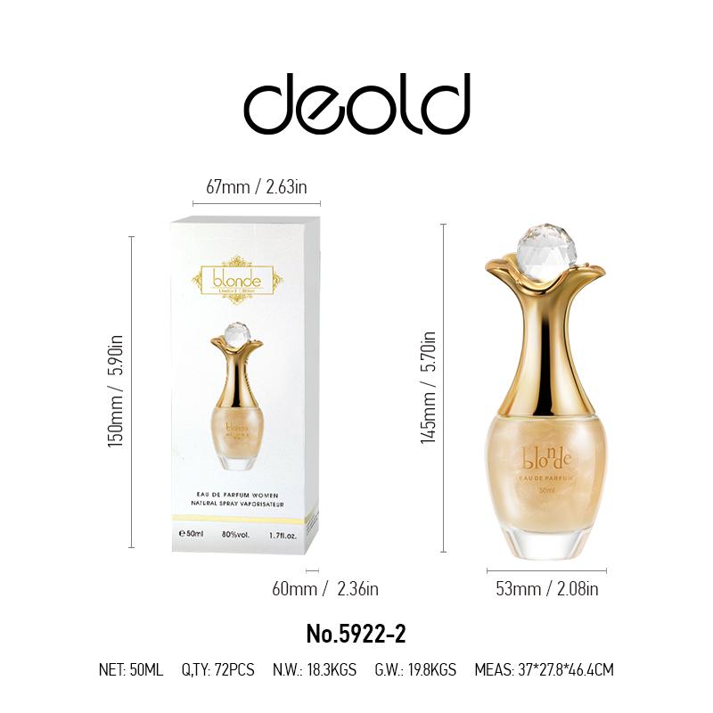 Deold Blonde Perfume for Women 50ml – Floral Sweet Long-Lasting EDP