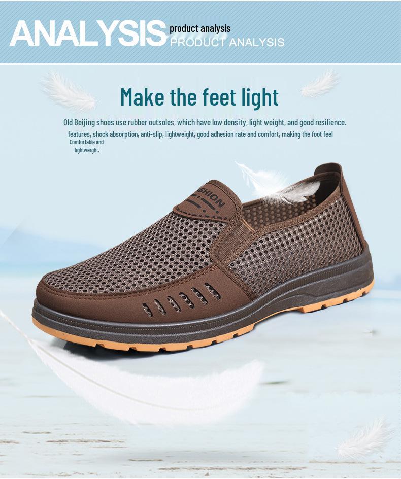 Men's Breathable Mesh Slip-On Shoes