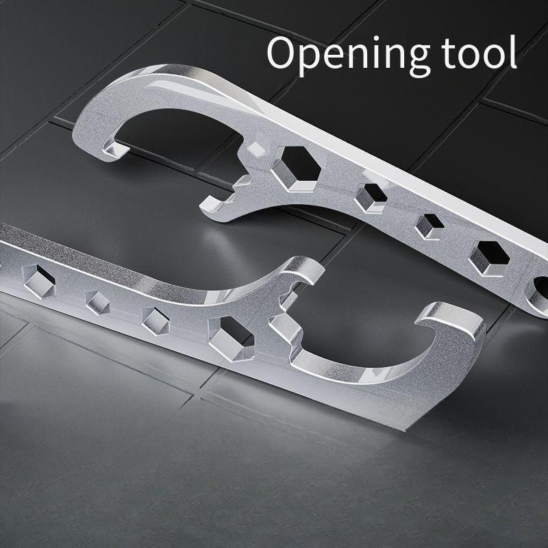 Portable Multi-Function Barrel Opener, Barrel Opener, Paint Barrel, Oil Barrel, Multi-Function Plastic Barrel Cover, Stainless Steel Wrench