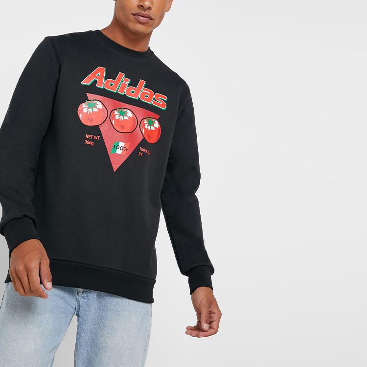 Adidas Originals Trefoil Bodega Can Crew Neck Sweatshirt Men Tops Black ED7065