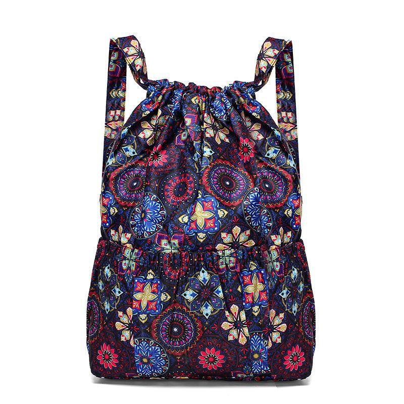 Nylon-Bündel-Taschen-Rucksack, Outdoor-Sporttasche, große Kapazität, leichter Reiserucksack