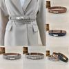 Leather Wide Simple Belt For Women Adjustment For Dress And Coat Styling Gift