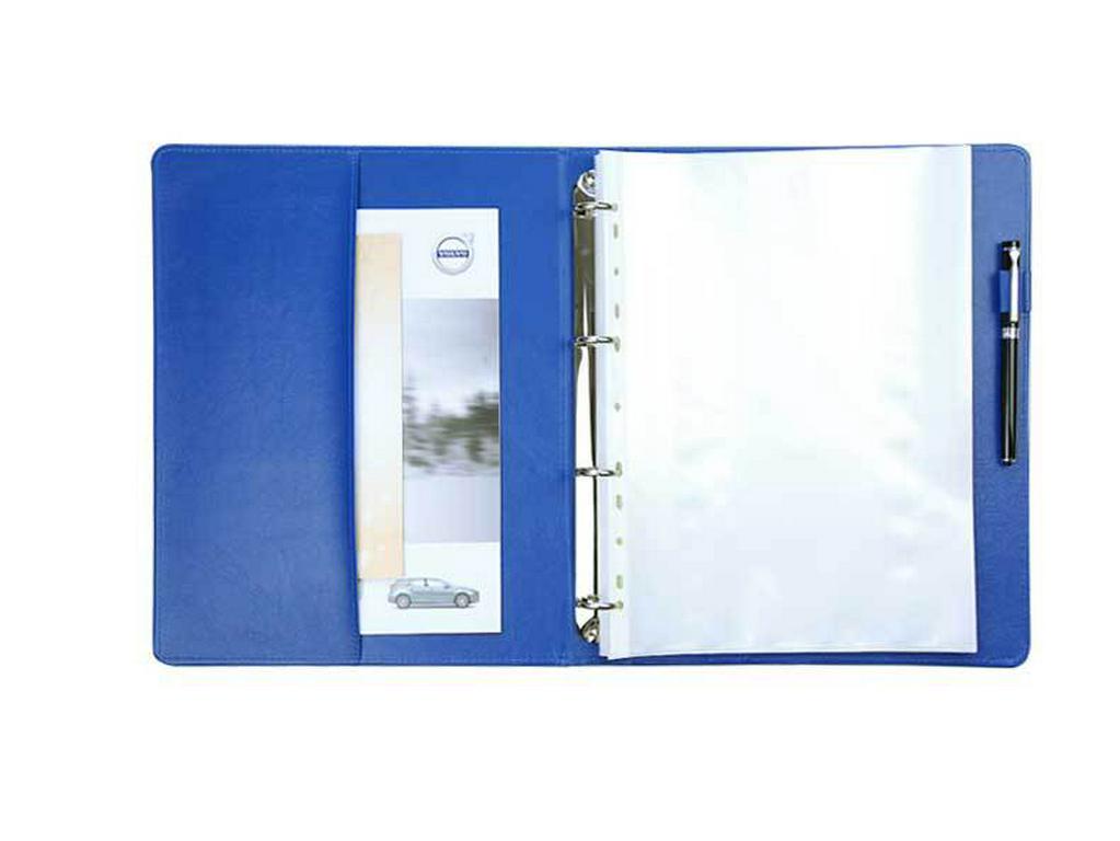 Transparent A4 Ring Binder: Black, Punchable, Photo Album, Contract Archive Folder