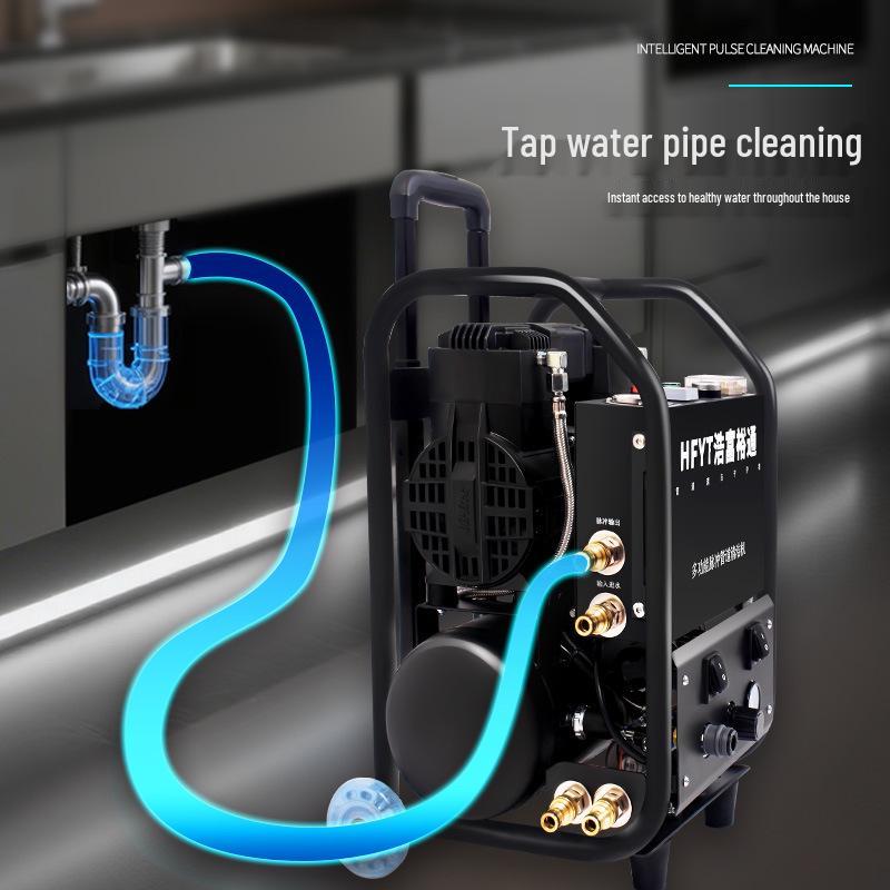 Haofu Telescopic Smart Pulse Radiator & Water Pipe Cleaning Machine