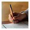 TRIANGLE BODY BALLPOINT PEN +LUMBER by Hacoa (Cherry) Twist Action Pocket Size Natural Wood Small Pen Fits Nicely in Shirt Chest Pockets Stylish Wood