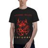 JOISOMI Herr T-shirt Disturbed Band Herr Tränings-T-shirts Kortärmad Snabbtorkande Andningsbar Rund Hals