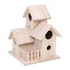 Outside Wooden Bird Nest Natural Wood Bird Hut Hummingbird House Clearance Bird Wild Nest Birdhouse Decor Garden For Craft Home