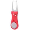 304 Stainless Steel ABS Plastic Handle Golf Spring Divot Repair Pitch Putting Fork Tool for Training PracticingRed