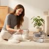 Pet Water Fountain for Cats Dogs-Foldable Portable Waterproof Smart Fountain Automatic Circulation Filtered Running Water Love