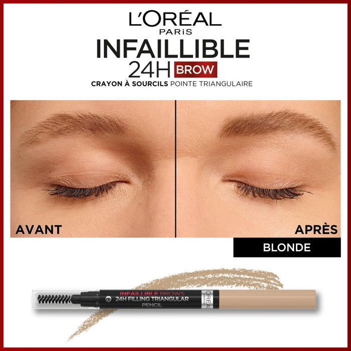 L#039;Oréal Paris Infaillible Brows 24h Crayon à Sourcils N°7 Blonde 1ml