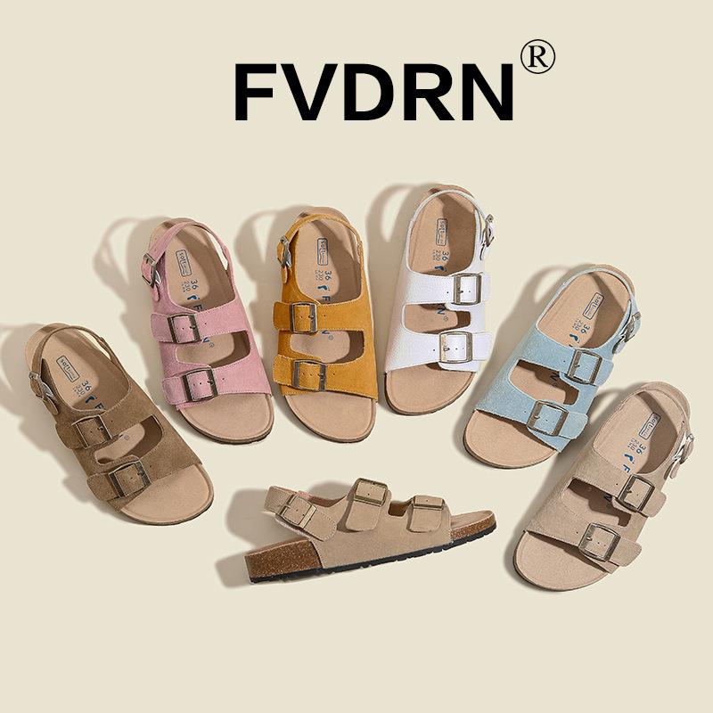 

All leather~ muffin platform women s new Velcro retro shoes sandals 40