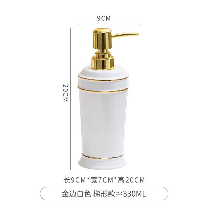 Ceramic Hand Sanitizer Bottle Nordic Press Soap Dispenser Bathroom Accessories Shower Gel Shampoo Moisture Bottle Home Decor New