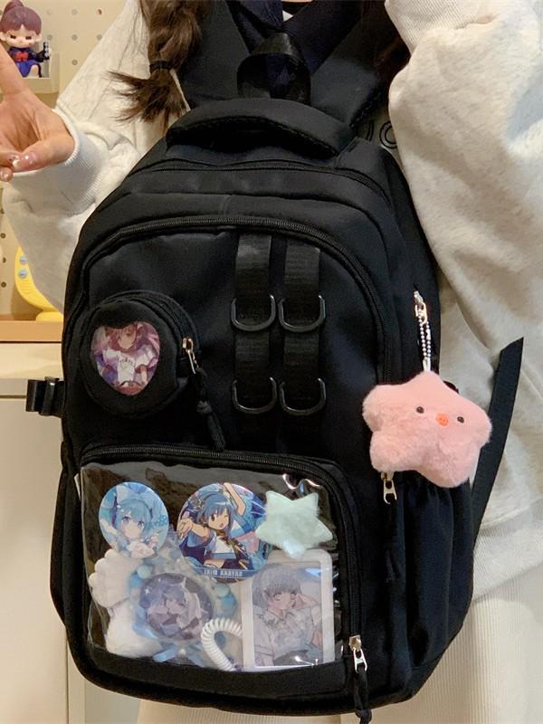 Anime Style Ita Bag Backpack for Girls – Large Capacity Shoulder Bag for Middle and High School Students