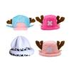Anime Tony Tony Chopper Plush Hat Kawaii Cute Boy Girl Cosplay Blue Pink Soft Warm Hat Cartoon Chopper Accessories Props