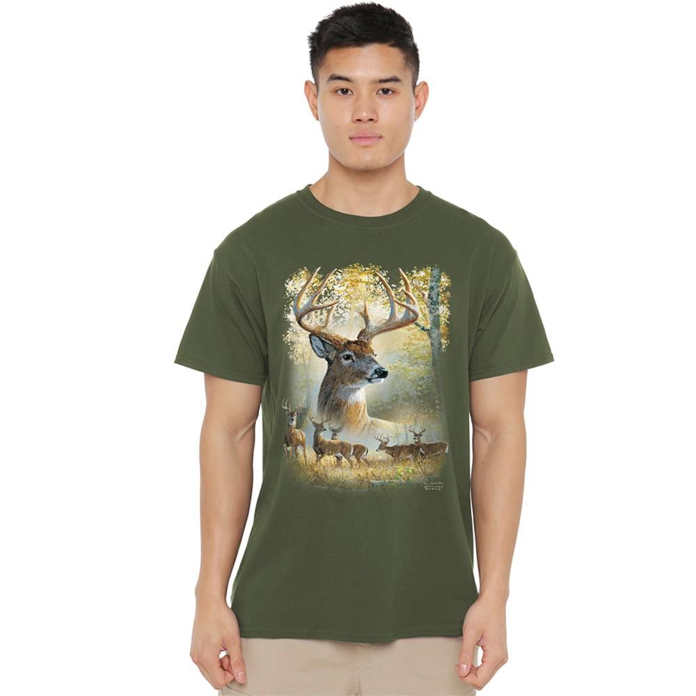 Wild Wings Bucks T-Shirt S-3XL Military Green S