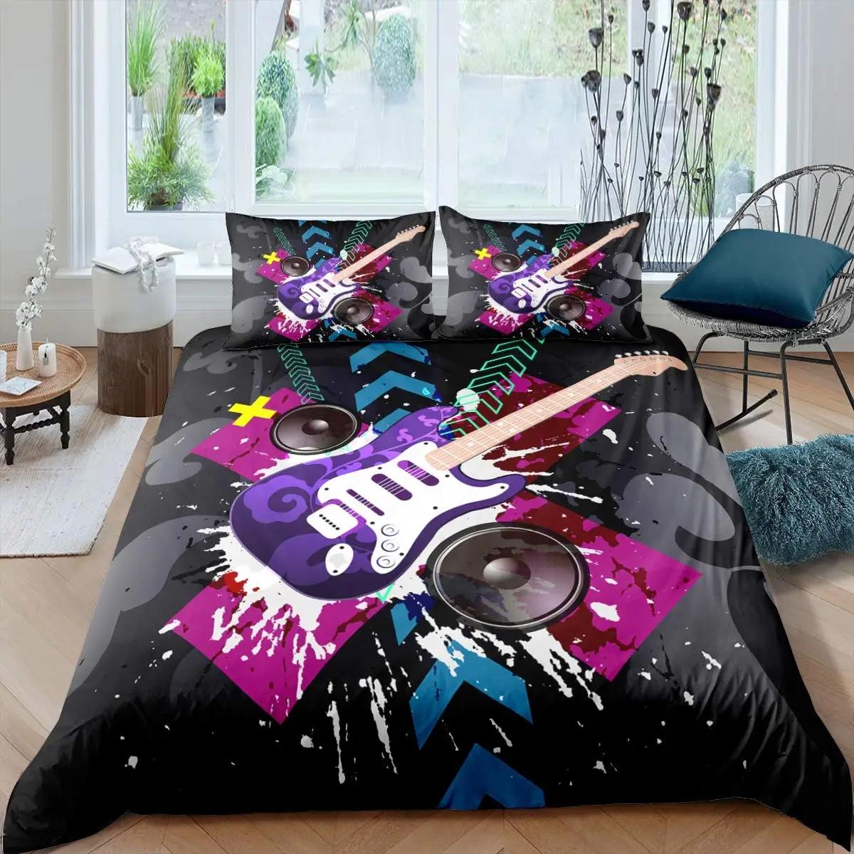 Пододеяльник с рок-музыкой King Jazz Music Комплект постельного белья для подростков — фото 19