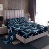 Camouflage Cartoon Airplane Pattern Bed Hat Four-piece Bedding Set Bedroom Dormitory Bedding Decoration