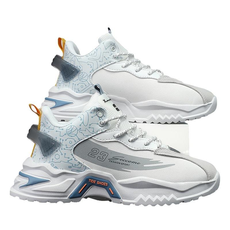 Men's shoes summer breathable versatile casual sports shoes 2023 new heightening dad shoes autumn running tide shoes