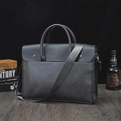 Vintage Crazy Horse Leder Herren Aktentasche und Umhängetasche