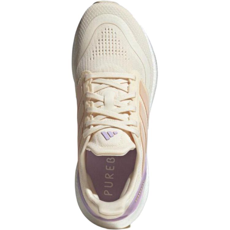 Adidas Pureboost 5 Comfortable Durable Low Top Running Shoes Women Sneakers Light-Purple JR3000