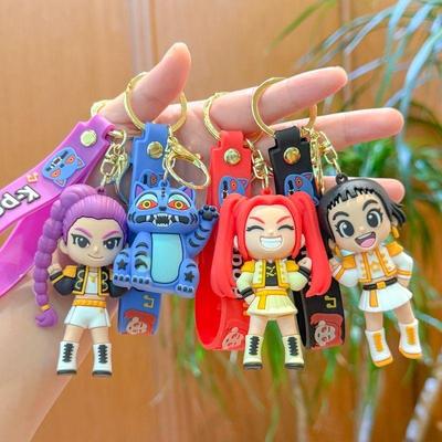 Kpop Demon Hunters Cute Keychain Backpack Doll Bag Couple Pendant Keychain Pendant Gift