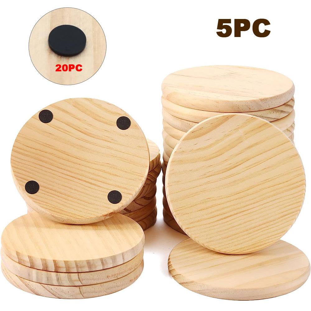 

Деревянная Нескользящая Подставка для Чашки Круглая Подушка Прочная Подставка Под Чай Кофе Кружку Держатель для Напитков Декор Стола Сделай Сам Посуда Изоляция Подставки as picture