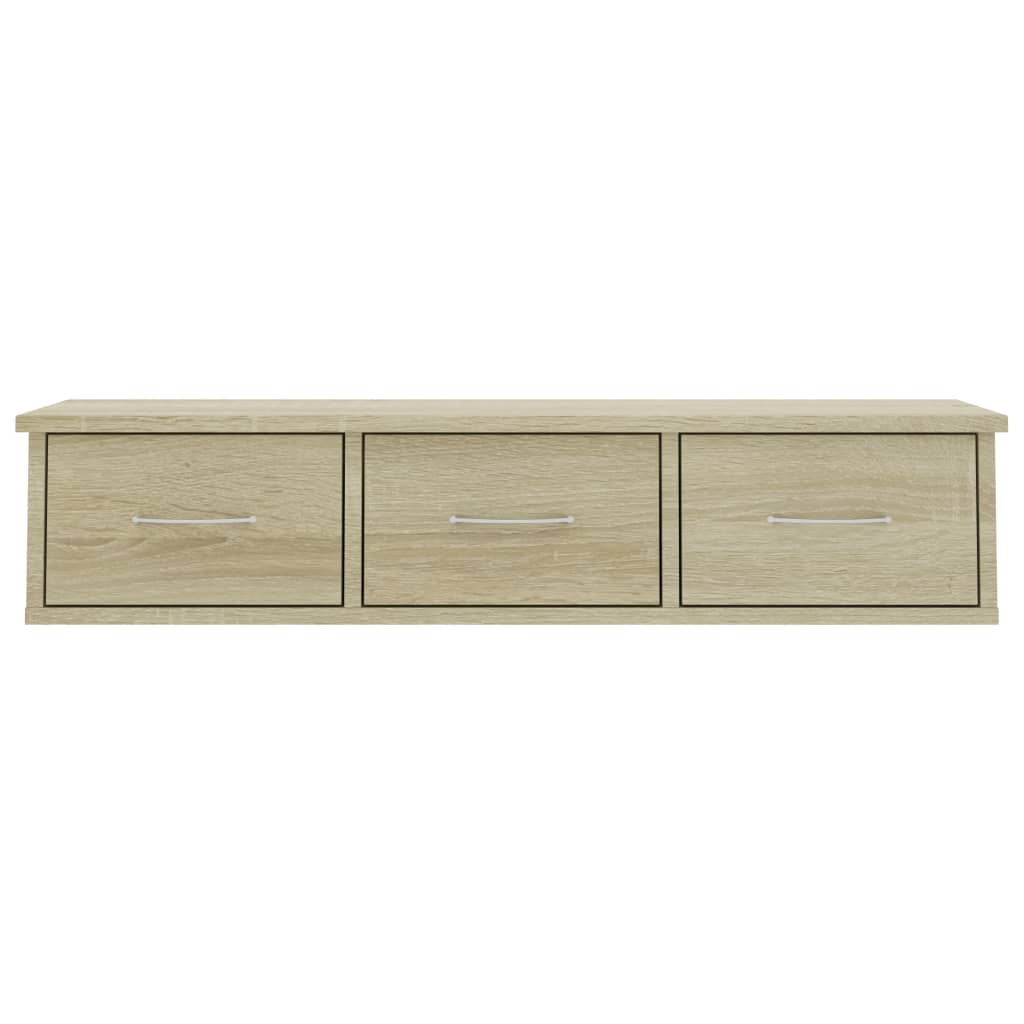 Wandregal mit Schubladen, hängender TV-Schränke, multifunktionaler Wandschrank 88x26x18,5 cm