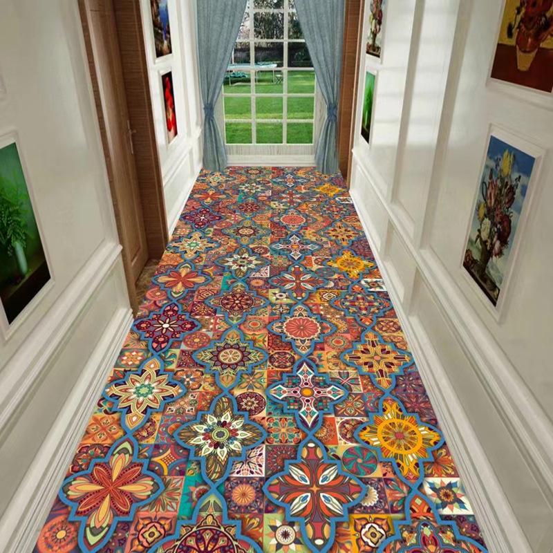 Home Living Room Hallway Persian Style Carpet Hallway Foyer Home Washable Entrance Carpet