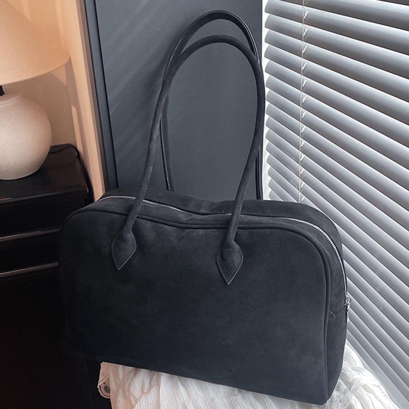 Autumn Large-capacity Bowling Bag, Women's Commuter Tote Bag, Simple Underarm Bag, High-value Portable Bag