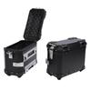 2PCS Motorcycle Side Box 35L Large Capacity Aluminum Alloy Hard Saddlebag with   Lock and Handle Replacement for  