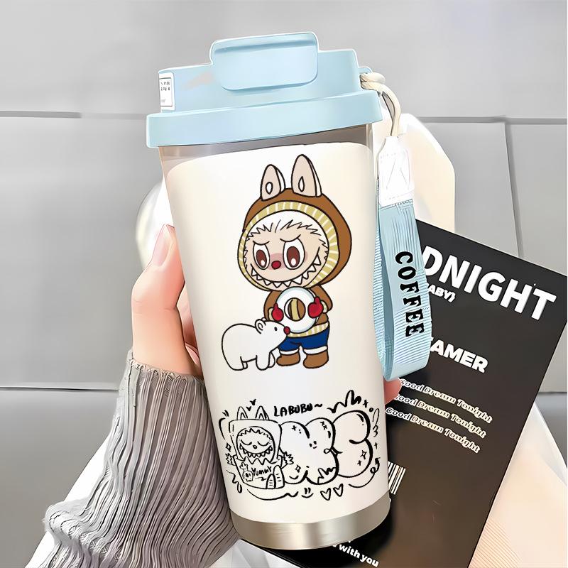 Slámkový hrnek na vodu Velká kapacita 316 Nerezová ocel Vysoká hodnota Termoska na dvojí pití Hrnek na kávu do auta