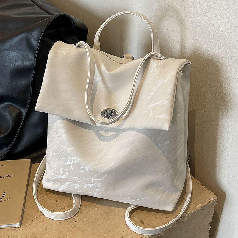 Korean Style Women's Fashion Backpack - 2025 Summer Collection: Simple, Casual, Large Capacity for Versatile Short Trips