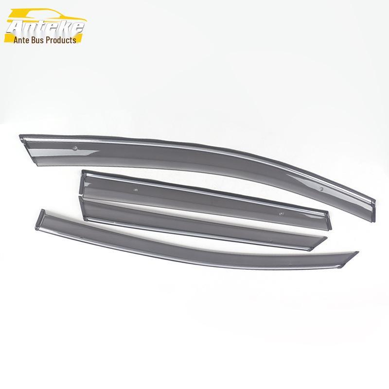 Deflectoare de ploaie cu bandă de plastic strălucitoare pentru 15 modele Captur - Ornament exterior vizor de soare din plastic PS