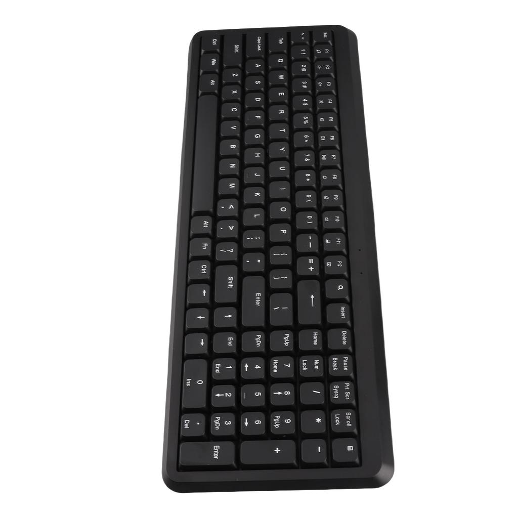 2.4G Wireless Keyboard 105 Key Full Size Keyboard with Numeric Keypad Silent Scissor   Keys for Computer Desktop PC Laptop