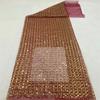 5 Yards In Stock Mesh Embroidery Beads Sequin Fabric Party Wedding Dresses Cheongsam Beaded Lace Fabric 23 Colors 100x130cm