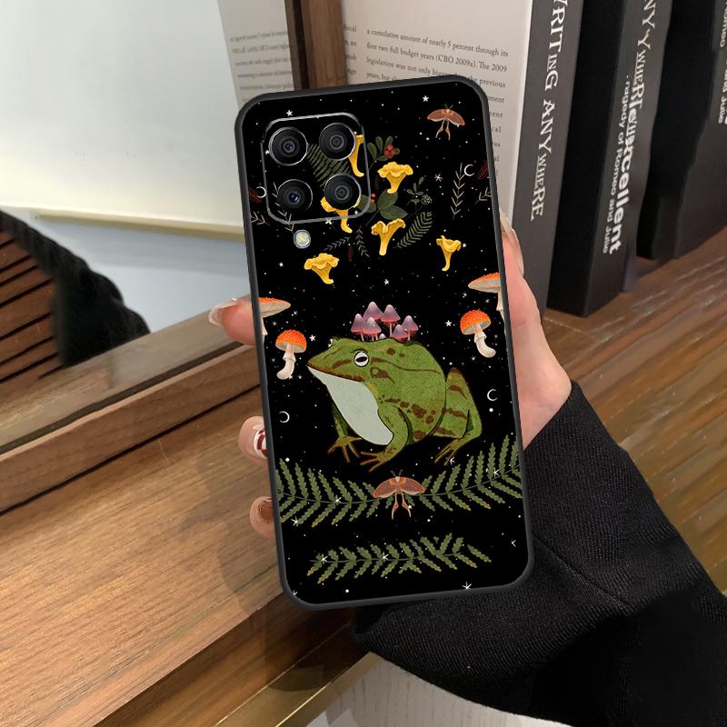 Vintage Retro Frog Mushrooms Case For Samsung Galaxy M13 M53 M51 M31 M11 M14 M34 M54 M12 M32 M52 M16 M36 M56 M15 M35 M55
