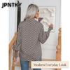 JPNTKY Women's Fashion Casual POLO Neck  Long Sleeve Blouses & Shirts