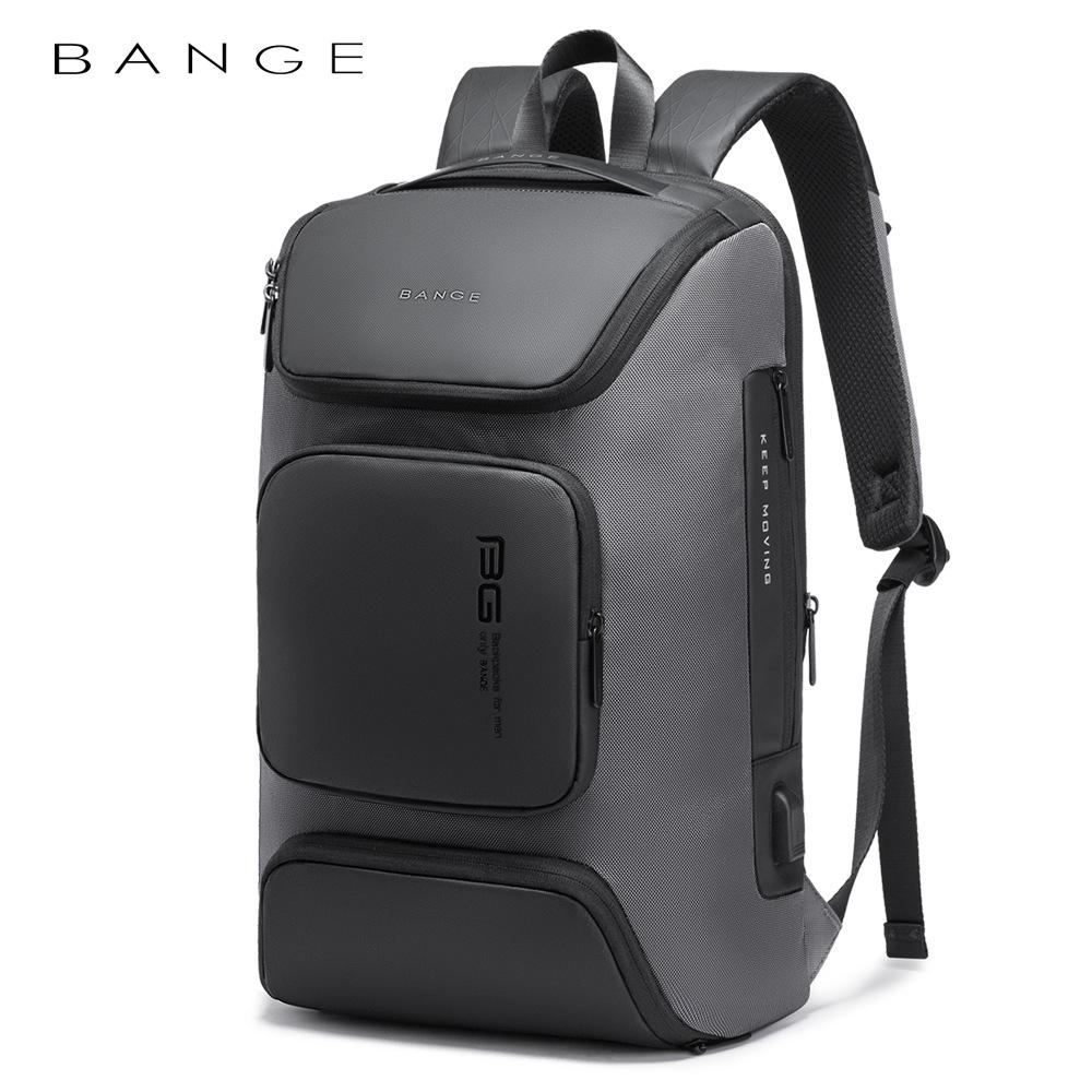 BANGE Men's Large-Capacity Laptop Backpack – Casual Business & Student Use