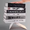 L-shaped Thick Transparent Acrylic Book Stand Student Book Storage Partition Bookshelf Desktop Sorting Classifier Newspaper Library Display Rack