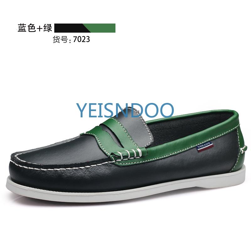 Fashion Male Classic Boat Shoes Leather Hot Sale New Men's Outdoor Walking Shoes Men Wedding Dress Shoes Lace-Up Fashion Men Loafers