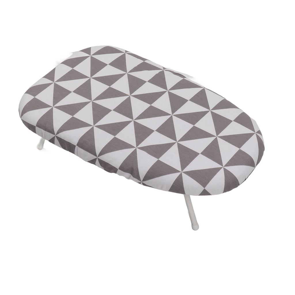 Reise-Tischbügelbrett Tischplatte zum Falten von Kleidung Klappbeine mit Baumwollbezug Einfach Prismatisch