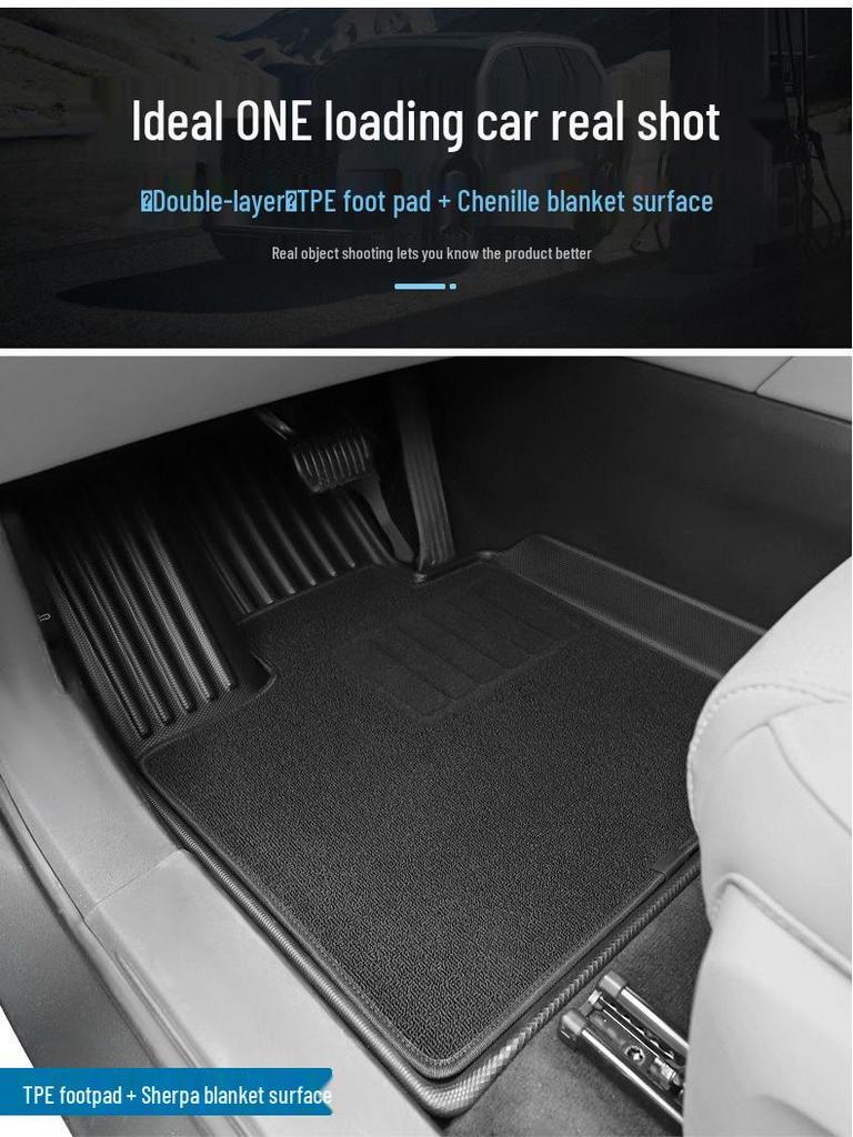 Ideal ONE TPE Trunk Mat: Eco-Friendly, Waterproof, Double-Layer Carpet Protector